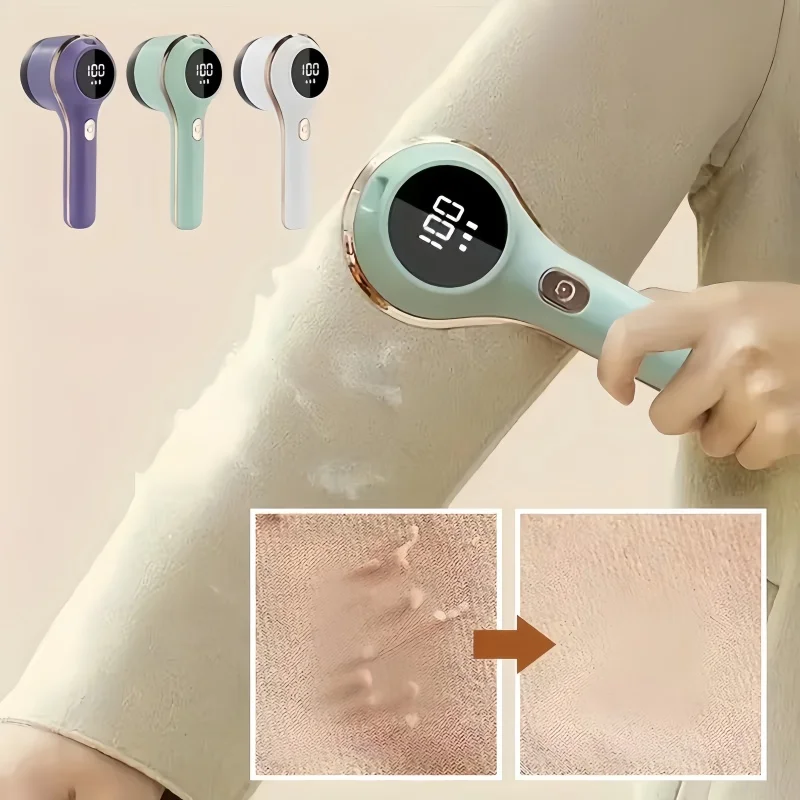 

Электрический триммер для удаления ворса и катышков с одежды, свитеров и тканей, с LED-дисплеем