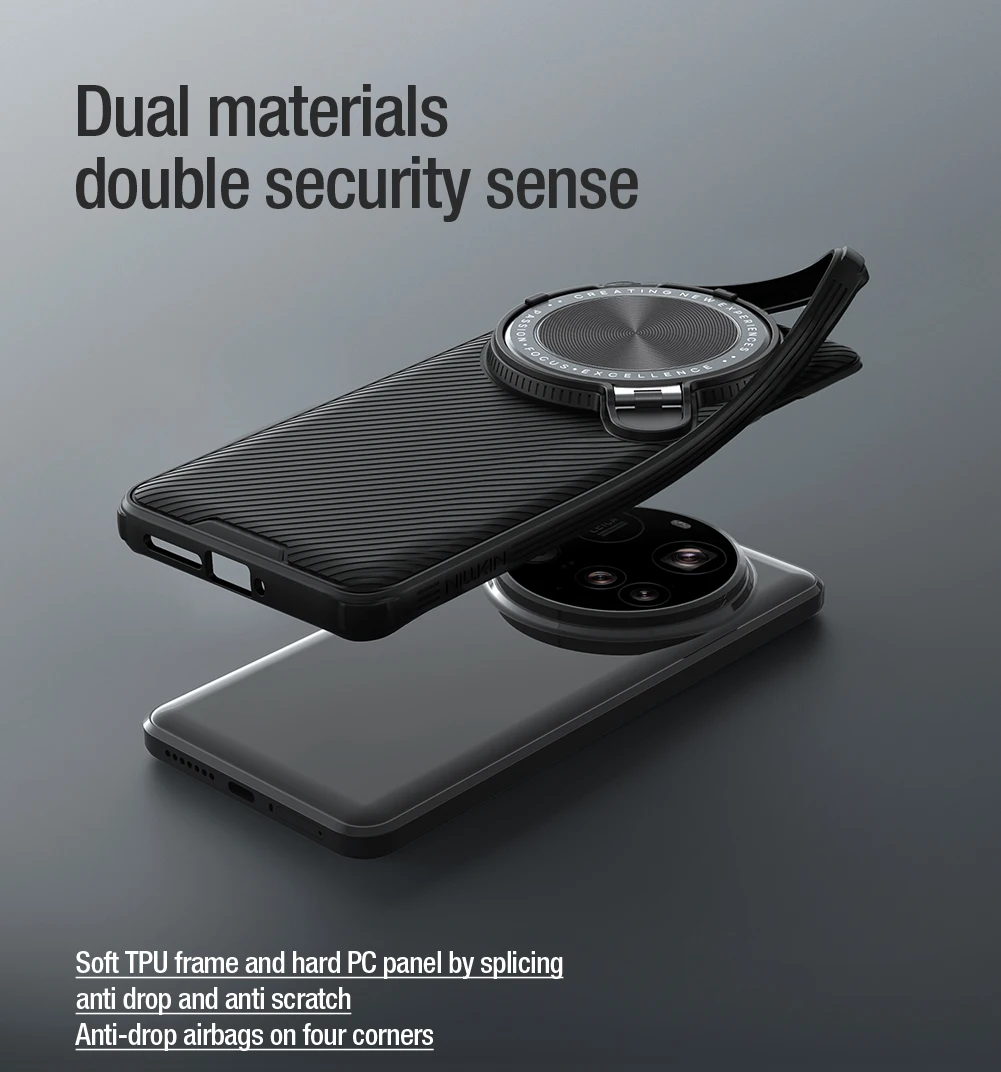 حافظة Nillkin لهاتف Xiaomi 15 Ultra 5G CamShield Prop Slide Camera حماية عدسة 360 حماية كاملة غطاء خلفي Mi 15 Ultra