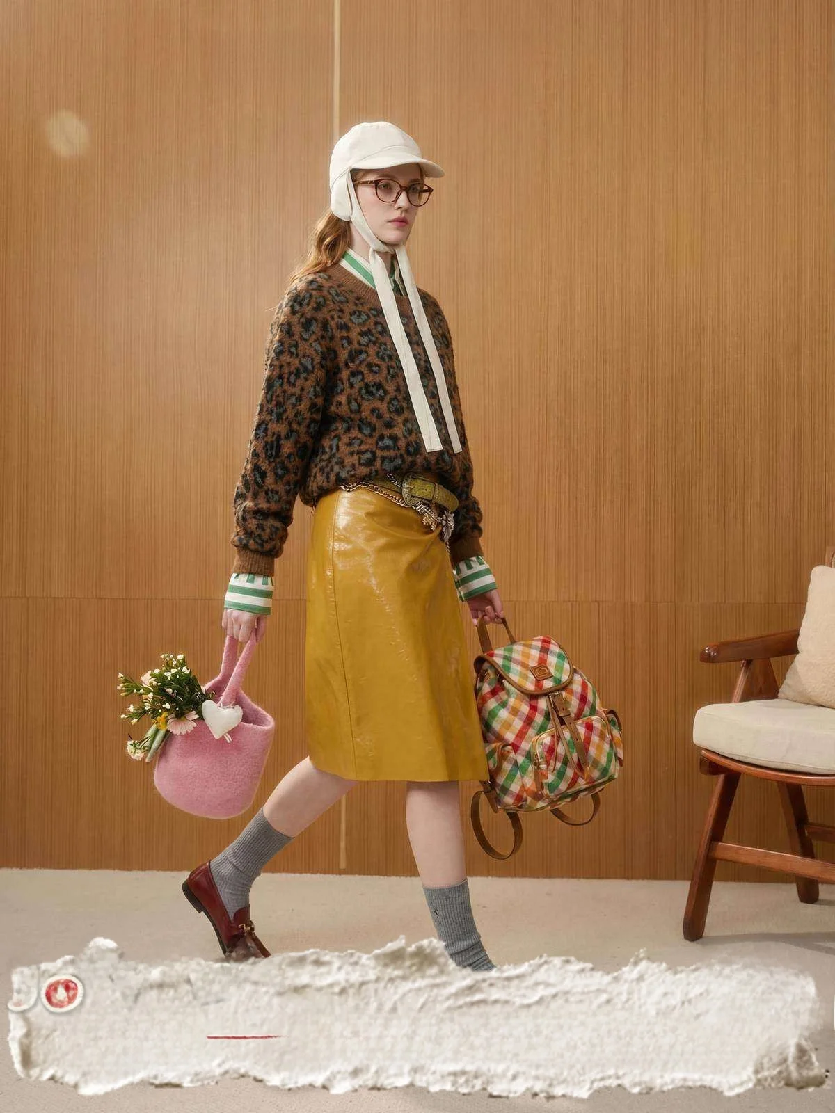 

Вязаный свитер i Color для женщин, свободный кардиган с круглым вырезом, леопардовым принтом, в стиле ретро, для повседневной носки, модная одежда для девушек