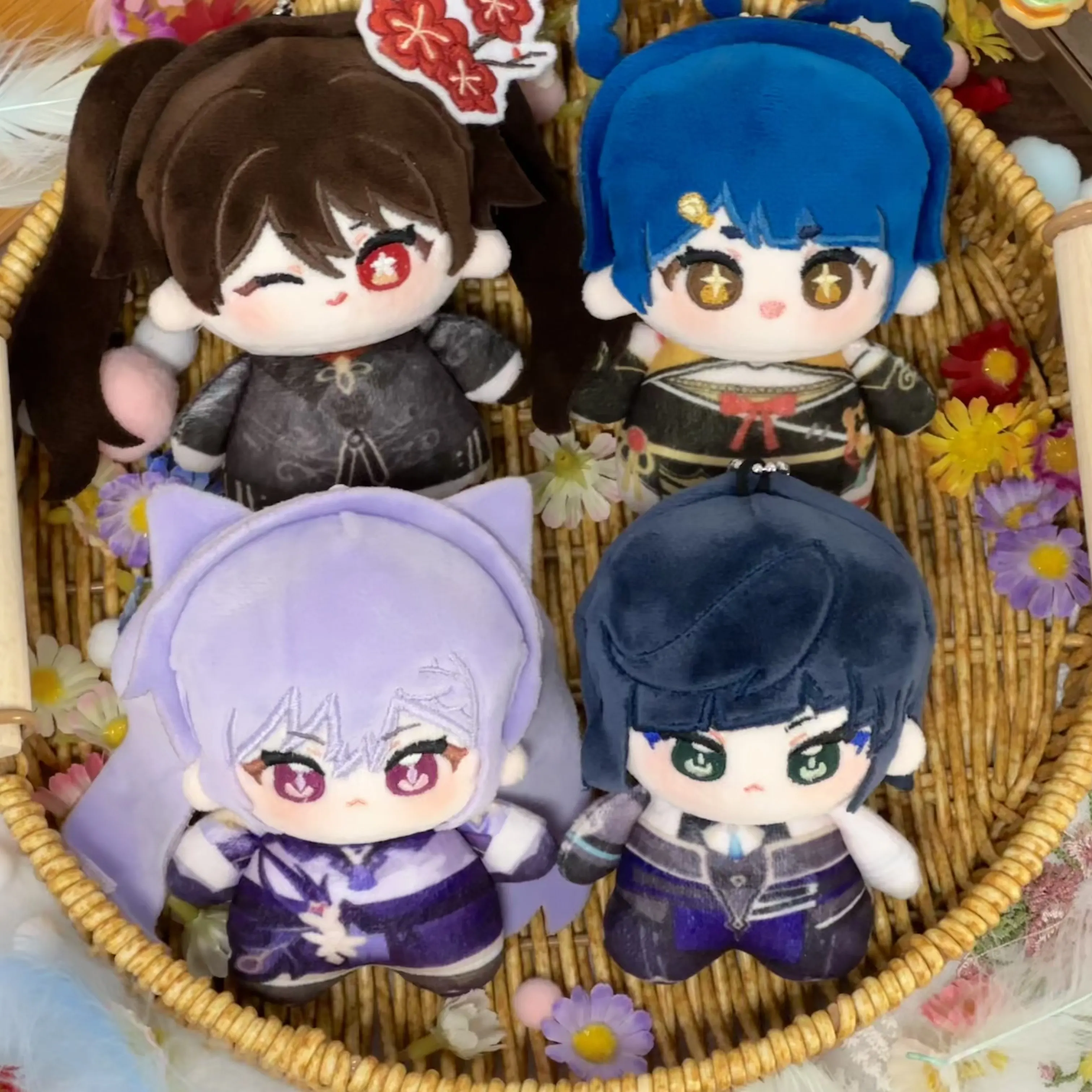 Llavero con Figura de Anime de Genshin Impact, Baizhu, Yelan, Xianyun, Shenhe, Xiangling, 10 cm, Colgante de Juego, Regalo