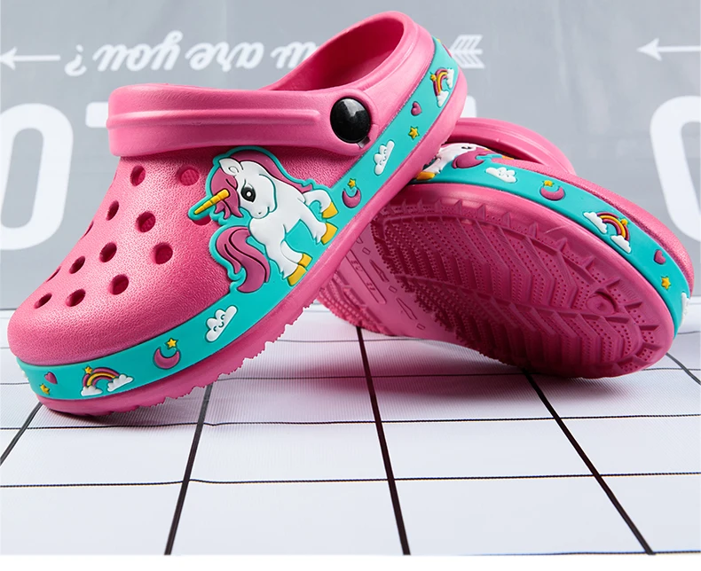 Nette Neue Tier Baby Jungen Hausschuhe Sommer Kinder Cartoon Sandalen Kleinkind Strand Schuhe Mädchen Nette Rutschen Kinder Hausschuhe – Detail 2