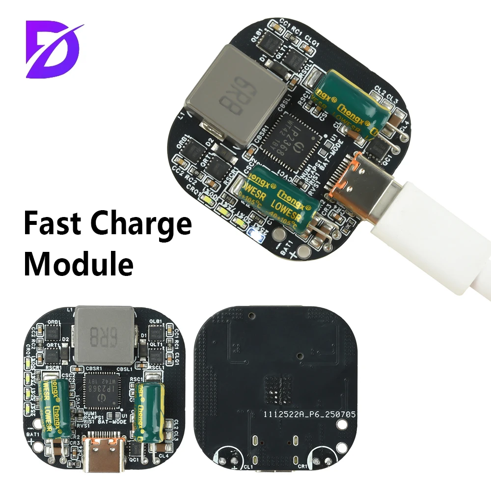 وحدة حماية شاحن ثنائية الاتجاه عالية الطاقة IP2368 2-5S تدعم PD100W Boost Buck شحن سريع واجهة من النوع C