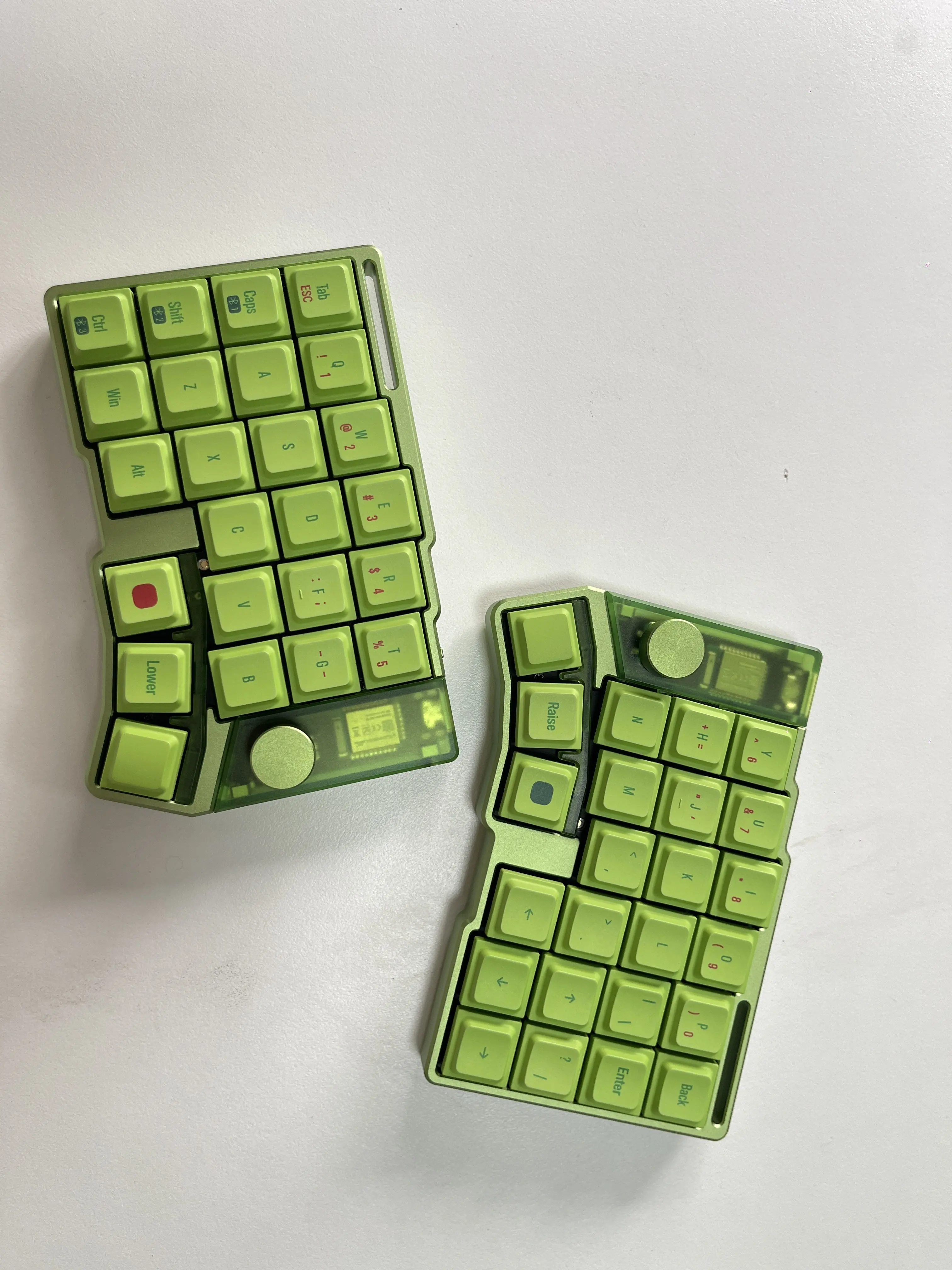 Jezail Funder Cornix Split Keyboard with Knob Cnc Aluminum Case