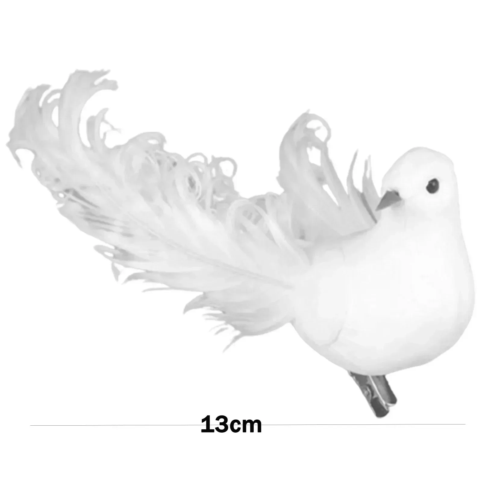 4pcs Artificial White Pigeon Foam Doves Peace Doves For Wedding Birds Animal Decoration Pigeons Birds Crafts DIY Bird Decorate