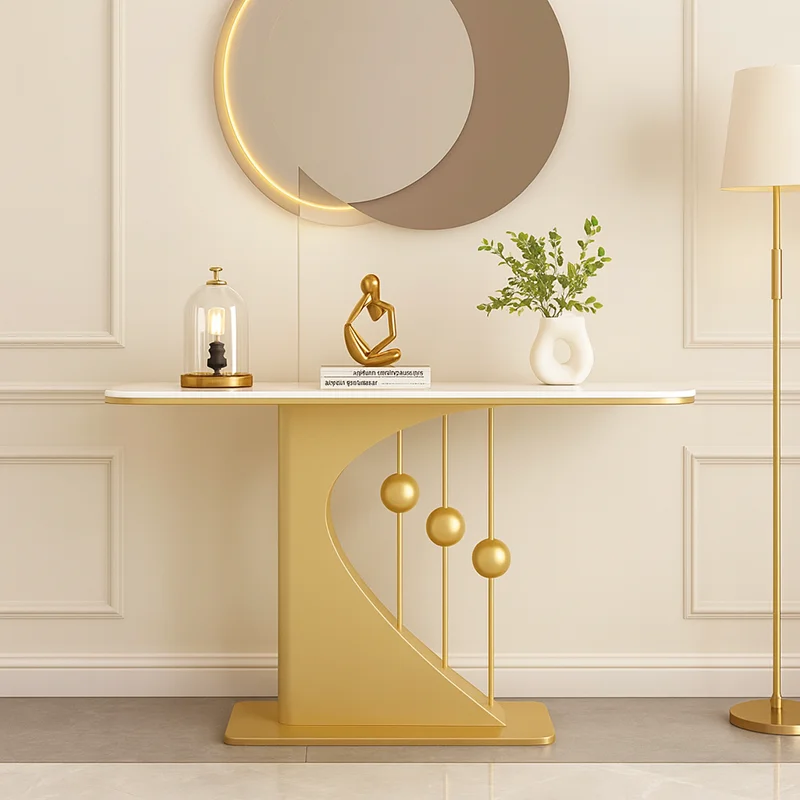 

Nordic Luxury Simple Console Tables Trendy Design Console Entrance Creative Living Room Furniture Mesita Recibidor De Entrada