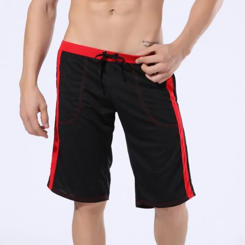 Men's Seamless Breathable Home Clothes  Pants Comfortable Cotton Polyester Couple's Summer Sleepwear Five-Quarter Length