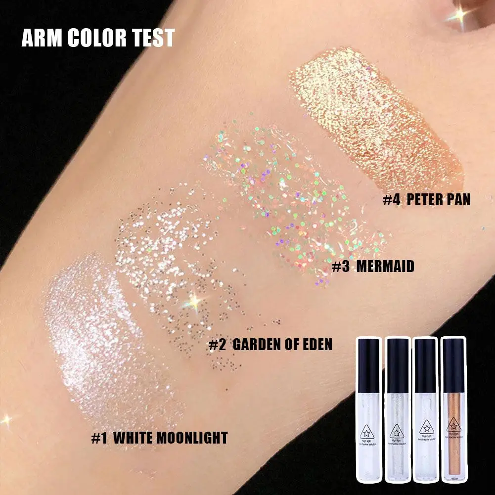 Liquid Eyeshadow Pearlescent Glitter Long Lasting Liquid Eyeliner Lying Silkworm High-gloss Easy Wear Shimmer Eye Makeup Tools