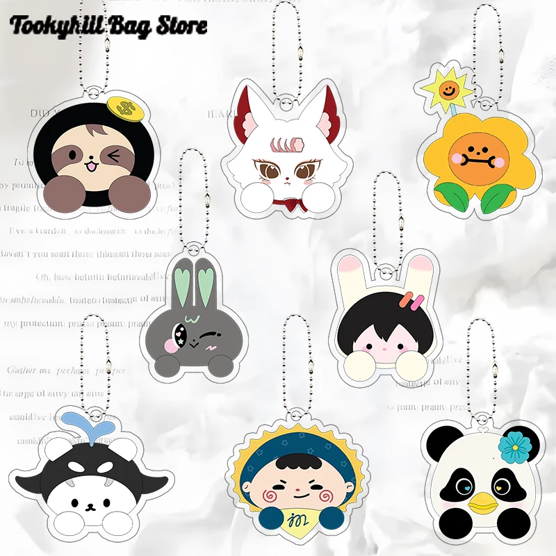 Llavero de acrílico con colgante de ídolo tailandés, decoración de dibujos animados Kawaii, accesorios exquisitos, regalo para estudiantes y festivales