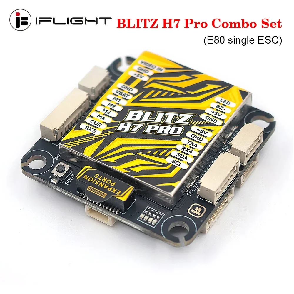 DrMasIFlight BLITZ H7 Pro Combo Set W/ E80 Single ESC 2-8S Supports DShot150/ 300/ 600/ MultiShot /OneShot For RC FPV Freestyle