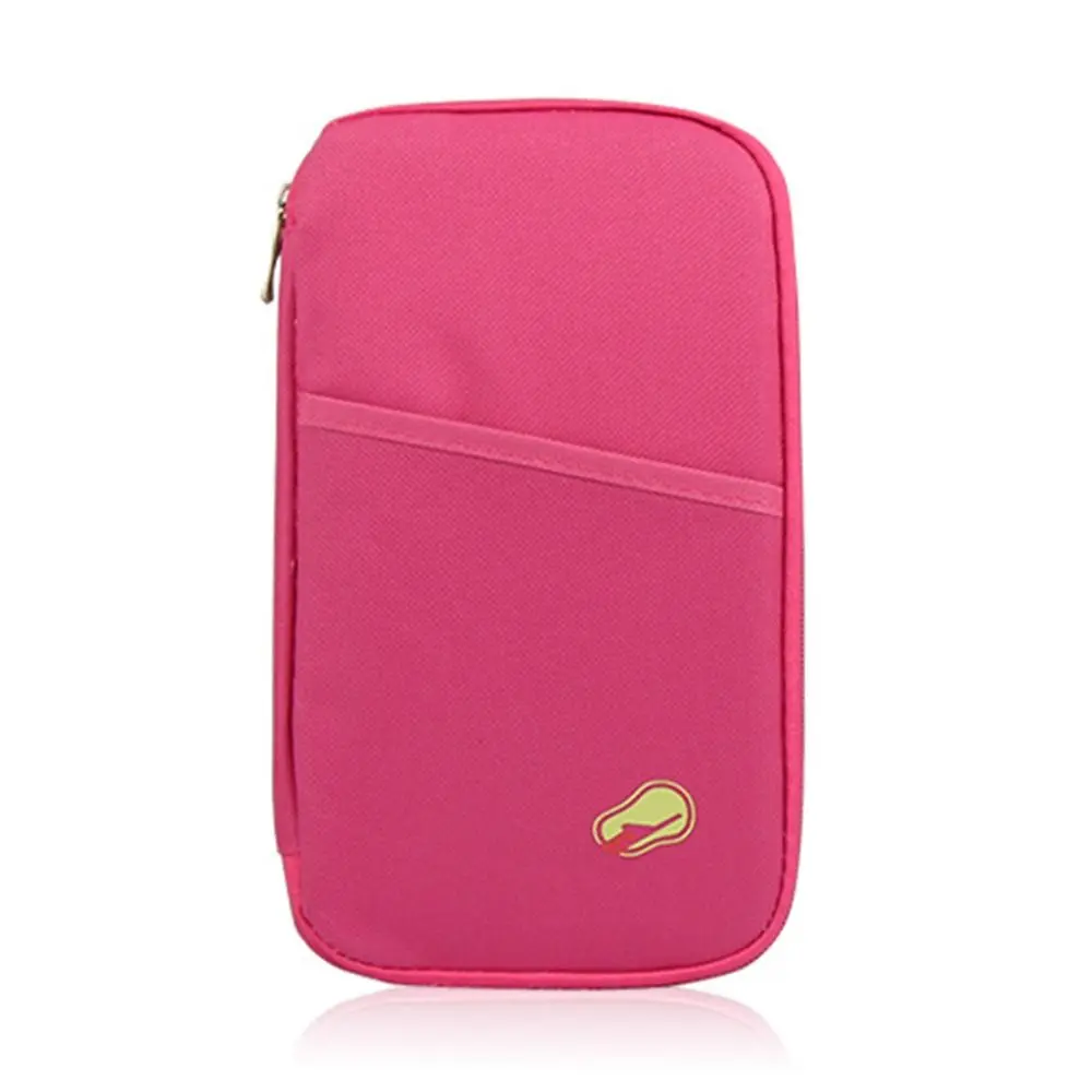 

Portable Zipped Case Large Capacity Credit Card Storage Wallet Bag Passport Document Tickets Holder Travel Organiser