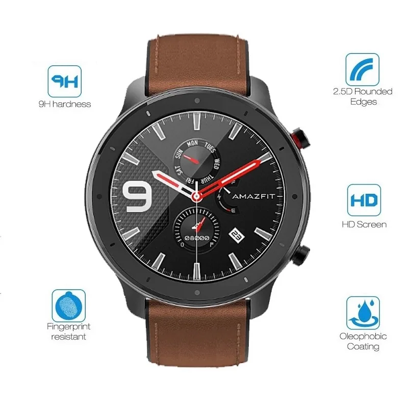 Smartwatch Smart Watch Glass Screen Protector 40mm 39mm 38mm 37mm 35mm 33mm 31mm 41mm 42mm 44mm 30mm-46mm Film Watch Accessories