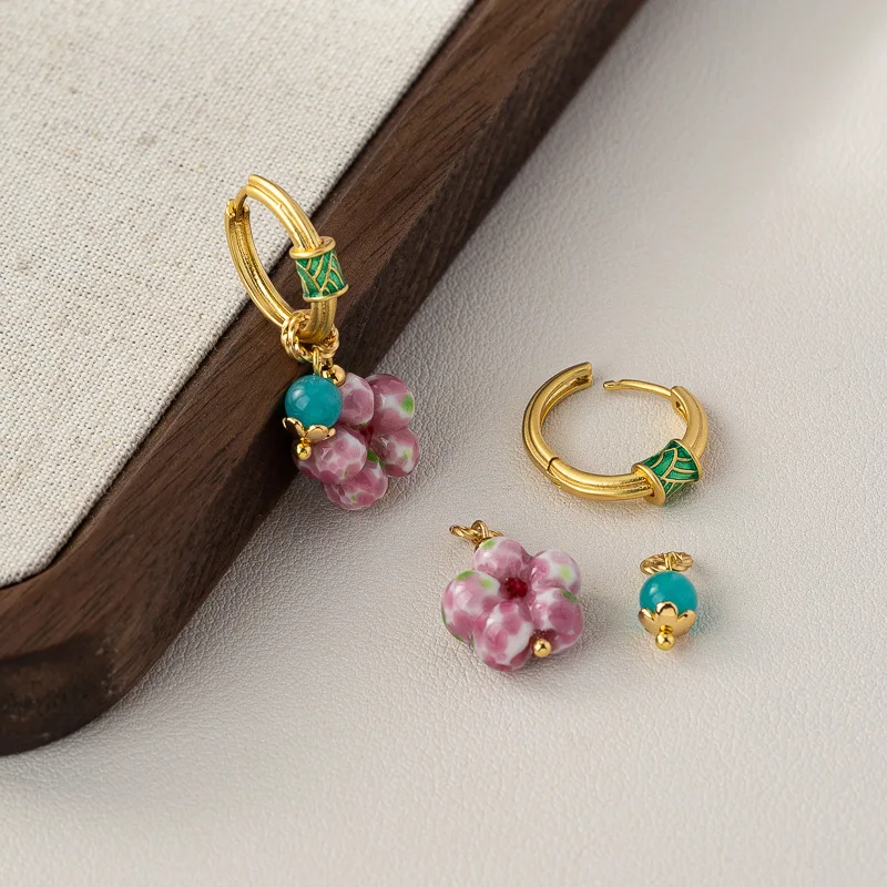女性のためのイヤリング,新しいコレクション,ジュエリー,透明なギフト,春,夏,ファッショナブル,2024