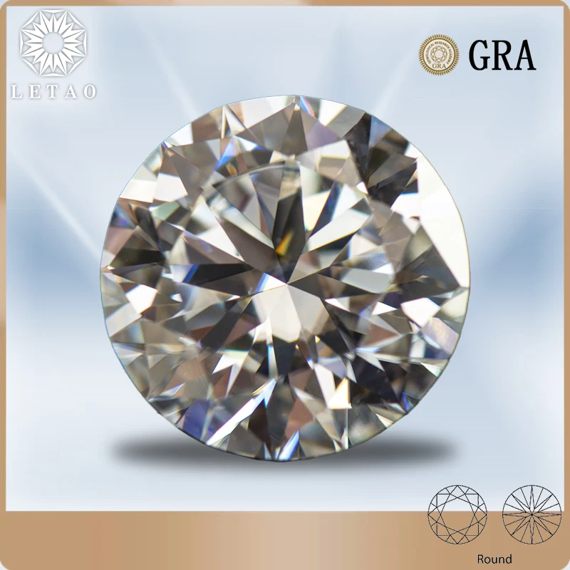 

Moissanite Stone Round Cut 0.5CT-3.0CT D Color Vvs1 Moisanite Loose Stone Wholesale Gemstone for Moissanite Jewelry