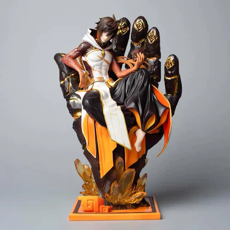 

Genshin Impact Zhongli figurine Rock King Emperor Scattered Soldier Ten-Thousand-Leaf Demon game peripheral model figurine gift