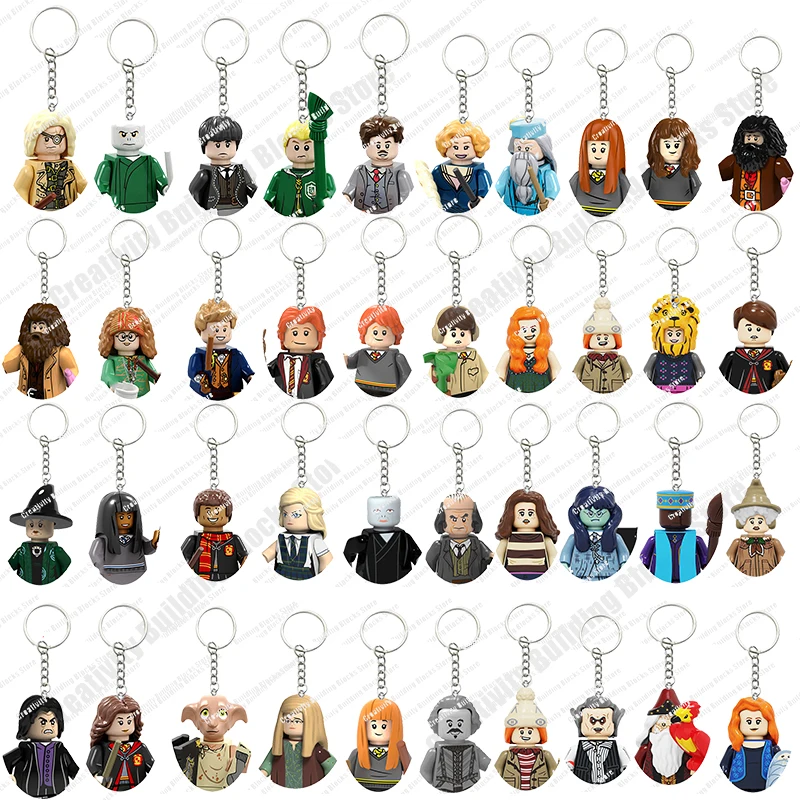 Hot Selling Keychain Series Classic Movie Character Myrtle Luna Full Set Character 3D Building Block Model Toy Children's Gift