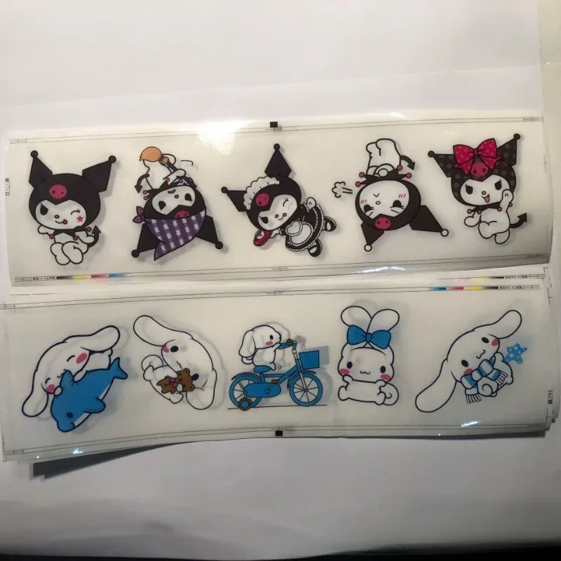 Sanrio pegatinas de dibujos animados Cinnamoroll Kuromi notebook carcasa de teléfono móvil taza de agua equipaje decoración de ordenador pegatinas al por mayor