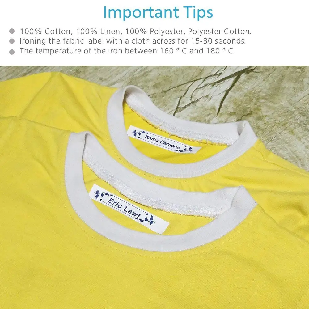 Fita de rotulagem de tecido para Brother, Label Maker Machine, Iron-on, compatível com TZ-FA231, FA3, AZe-FA3R, P-Touch, H110