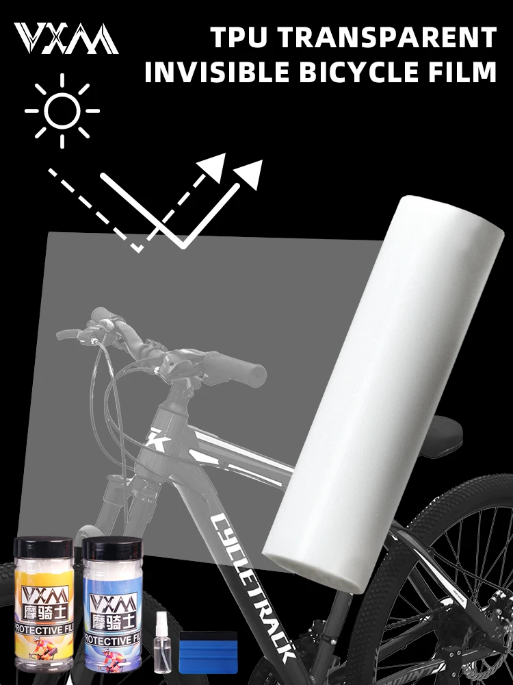 AliExpress VXM Bicycle TPU Protective Film Cover Anti Scratch Transparent Protector Stickers Bike Paint Protective Film Decals Matte and Glossy
