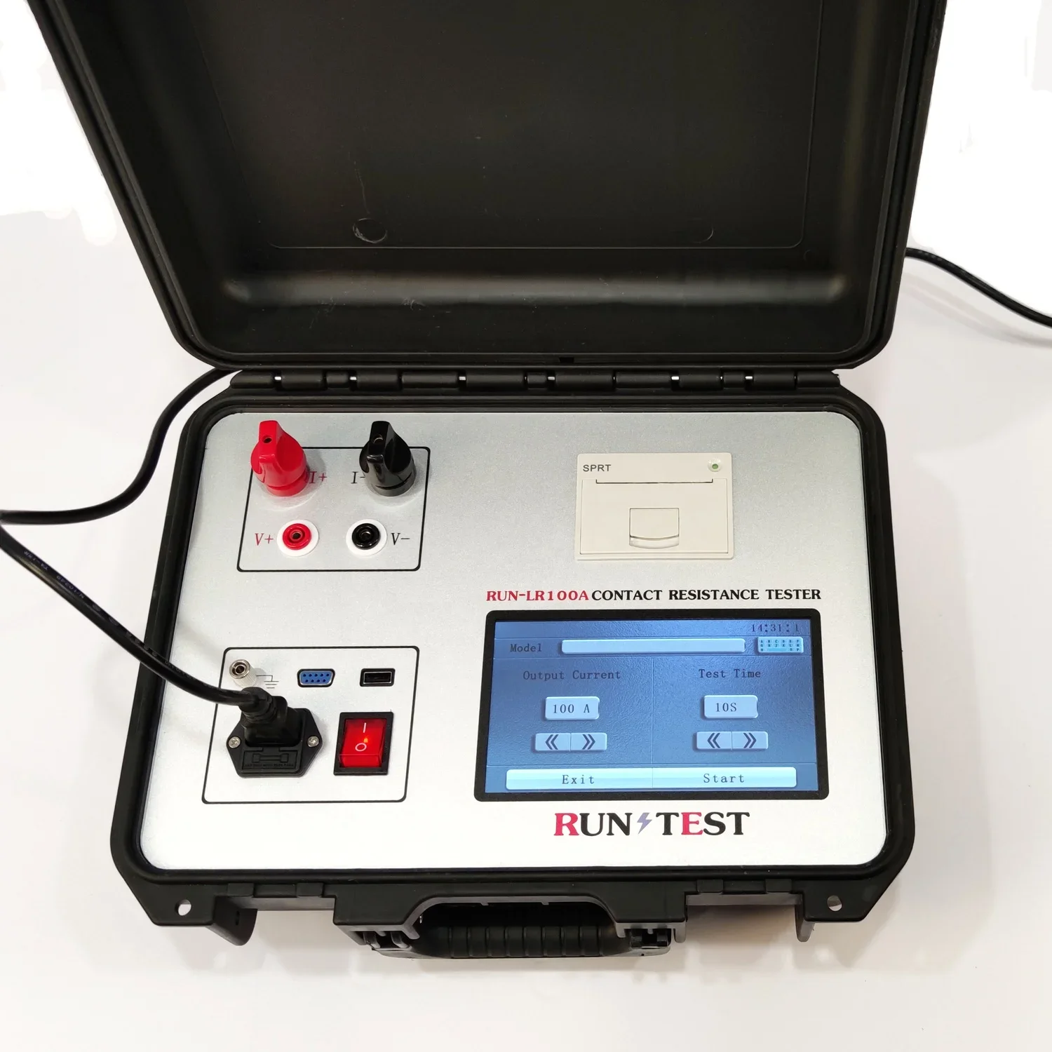100A Kontakt Leistungsschalter Widerstand Messgerät 100A Schleifenwiderstandstester Kontaktwiderstandstester