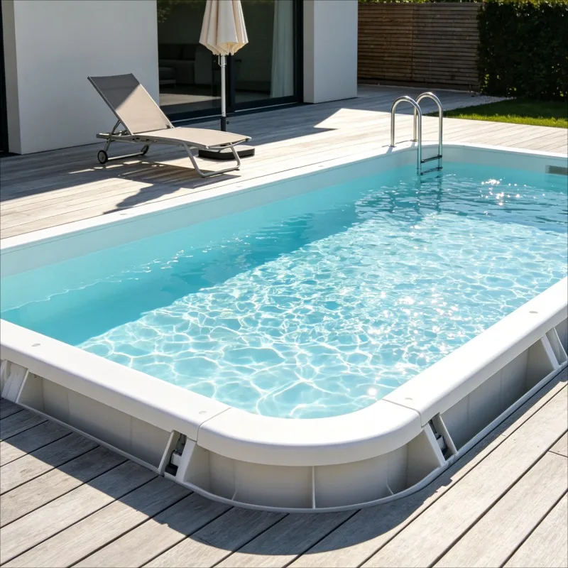 Customized Shipping Container Pool Steel Frame Above Ground Portable Outdoor Swimming Pool for Backyard