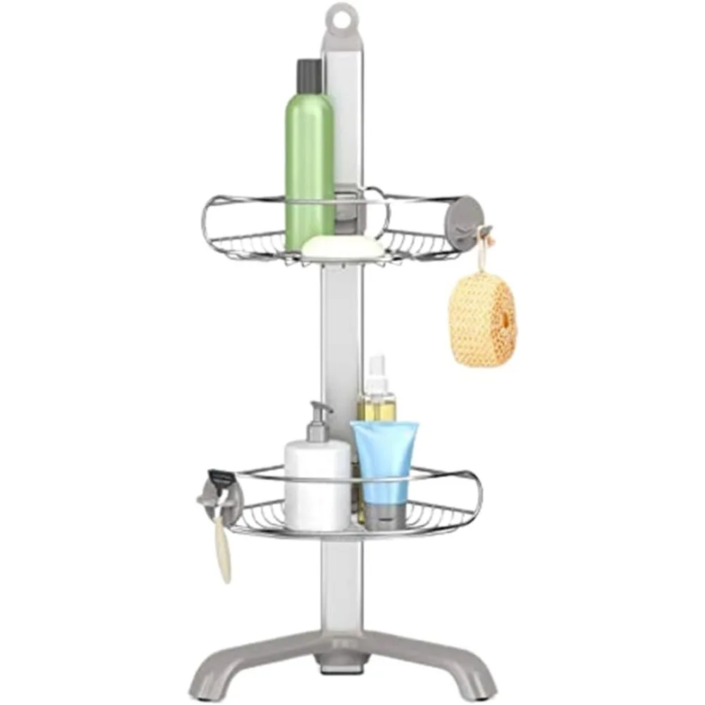 

Corner Shower Caddy, Stainless Steel and Anodized Aluminum