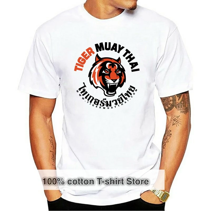 Camiseta Unisex de Muay Thai Tiger, camisa Hipster Retro fresca de Tailandia, 1671