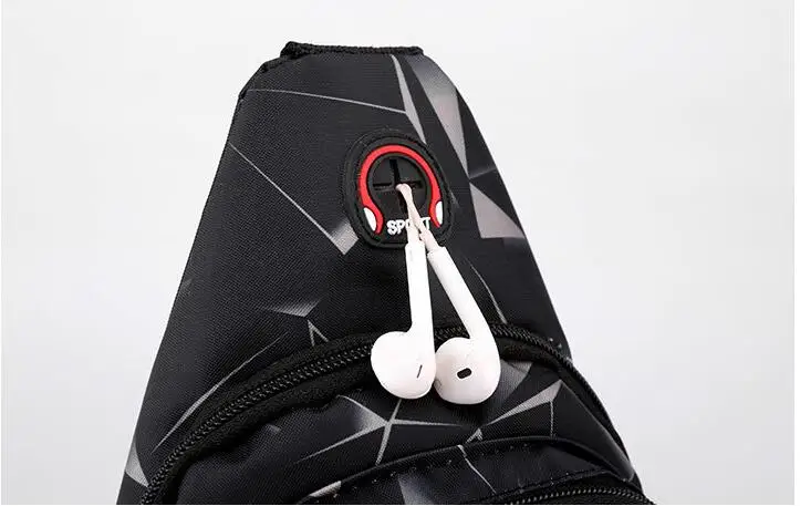 Brusttasche, lässige wasserdichte Umhängetasche für Herren, trendige Sporttasche, multifunktionale kleine Tasche, Umhängetasche – Detail 12