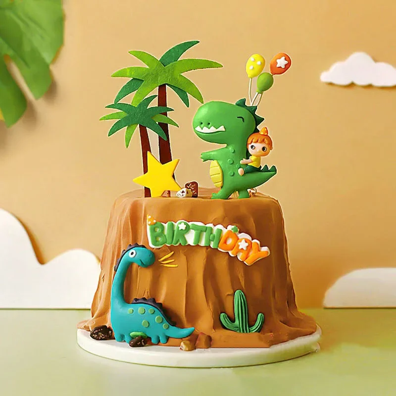 Cute Dinosaur Birthday Caketopper Happy One 123st Birthday Dinosaur Party Cake Decor Happy Dino Birthday Caketopper Kids Favor