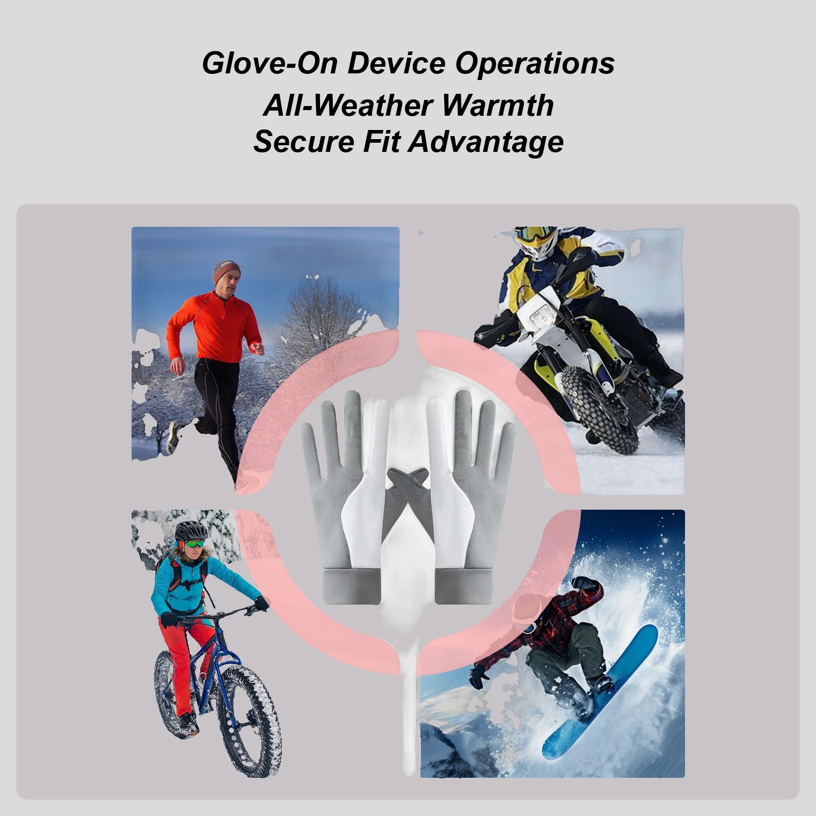 

Мотоциклетные перчатки, теплые защитные перчатки для мотоциклов с полным пальцем, мотоциклетные перчатки с сенсорным экраном для верховой езды, шоссейных гонок