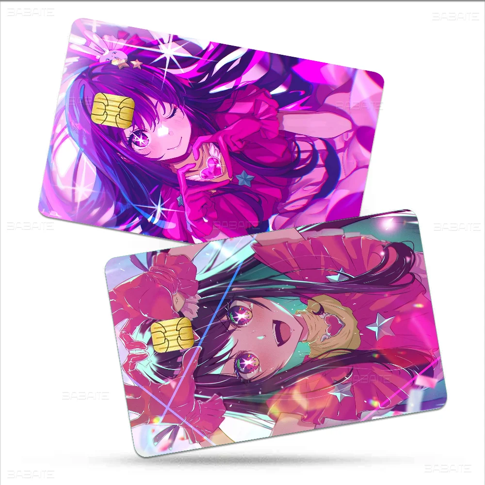 Oshi No Ko Hoshino Ai 100% Hot Sale Amine Credit Debit Bank Card Bus Card Film Skin Sticker