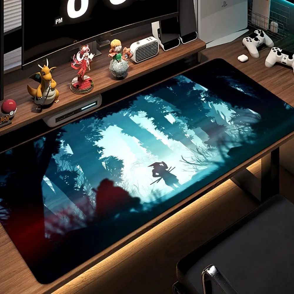 Digitale kunstillustratie Muismat Bureaumat gamingmatten Antislip rubberen basis gamer pc-accessoires Toetsenbord gaming-muismatten