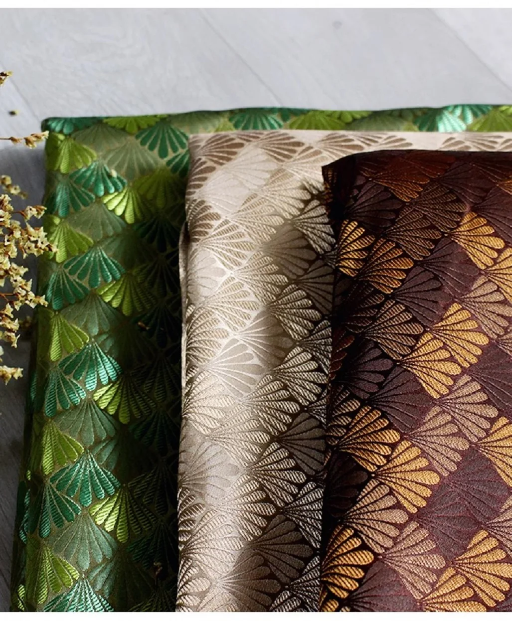 

Shell colored fabric, heterochromatic satin fabric