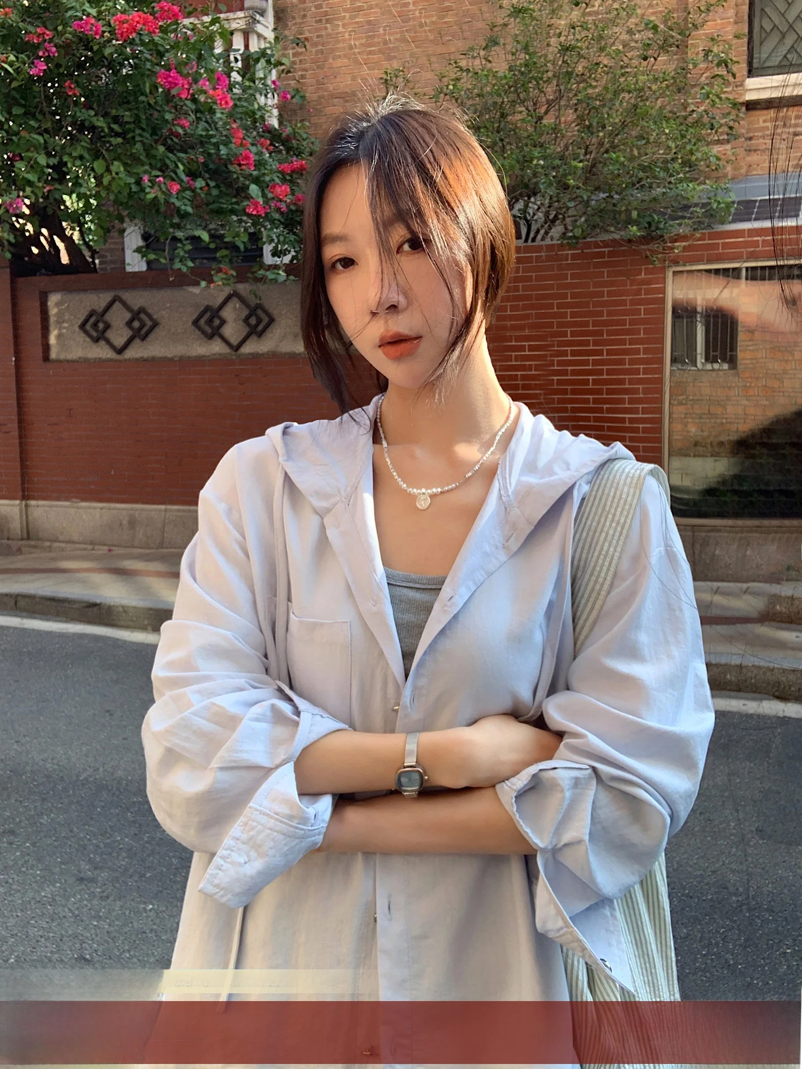 

Comfortable Daily Wear Color Simple Versatile Hooded Women's irt VSWhat Physical Sun Protection Outerwear Coat
