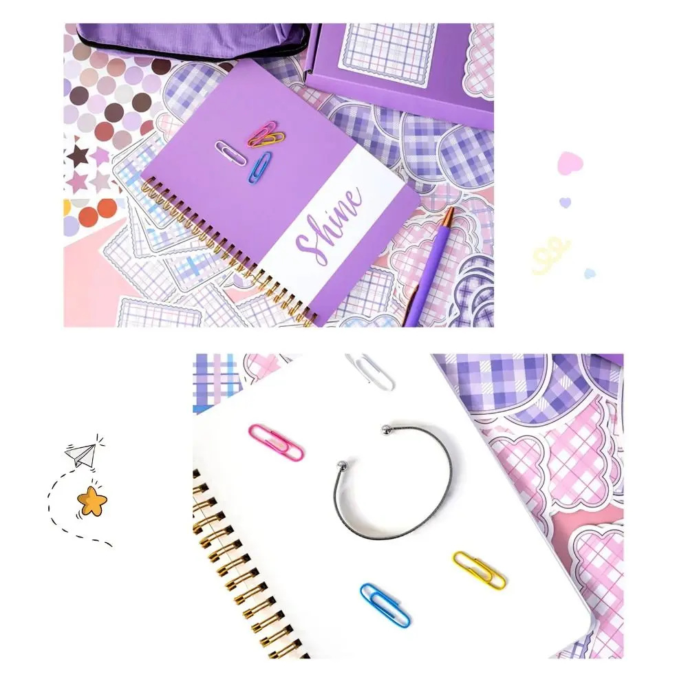 Convenient Creativity DIY Journal Set Planner Stickers Notebook Diary Scrapbook Pen Bag Paper Clip Stationery Set Kids