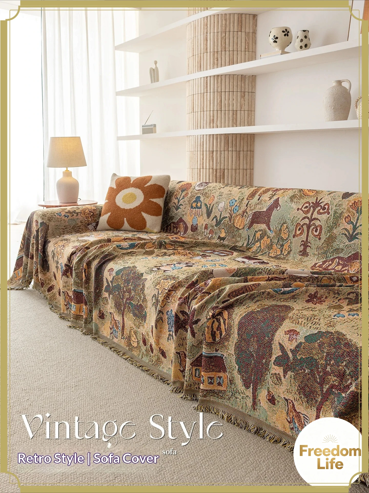Home Sofa Covers 2 3 4 5 Seater with Back Cushion Sofa Blanket Cover Aesthetic Double Sided Use Anti Slip Furniture Cover Indoor