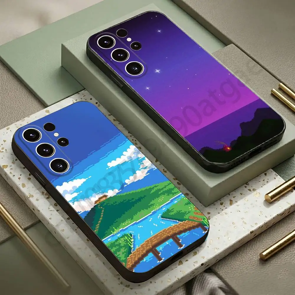 S-Stardew V-Valley Custom Phone Case For Samsung S20,21,22,23,24,25,26 Ultra,Plus,Black Soft Cover
