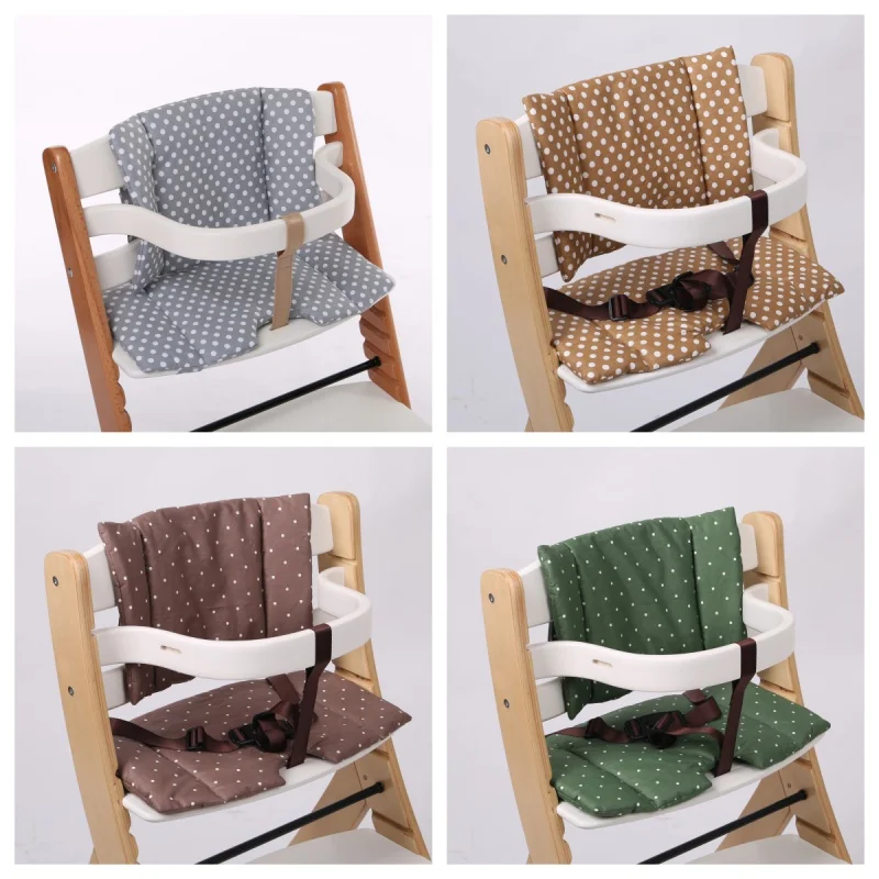 

Подушка для сиденья из чистого хлопка с точечным узором, подушка для детского стульчика для кормления, аксессуары для детского стульчика-трансформера