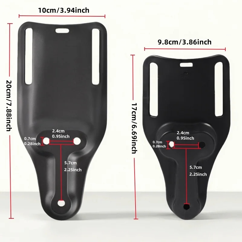 3pcs Quick Release Drop Leg Holster Kit with QLS 19/22 Adapter - Belt Loop, Comfort Elastic & Rubberized for Hunting and Fishing