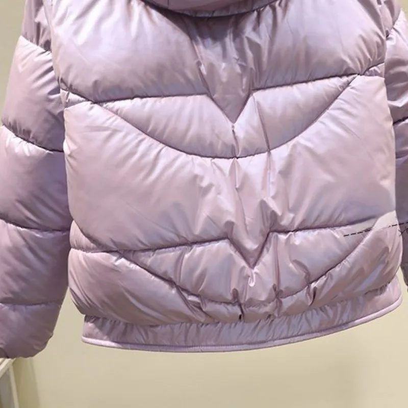 In 2023 The New Winter Eiderdown Cotton-padded Jacket Is Light and Thin Short and Casual Fashionable and Bright Surface Jacket