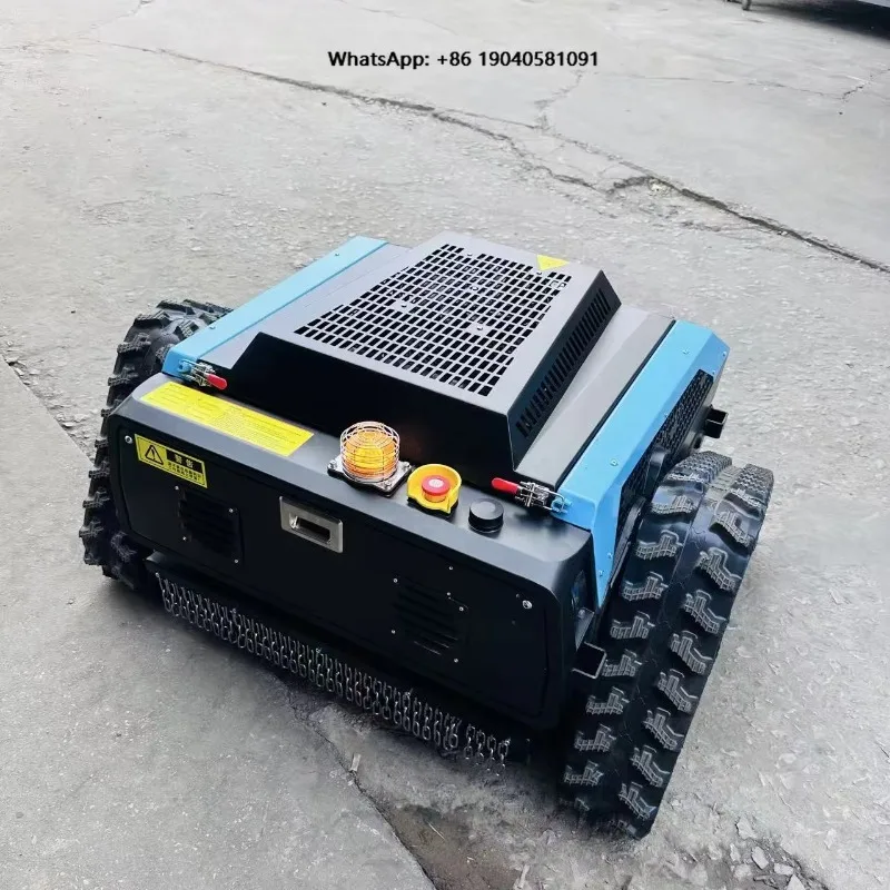 Hot Sale Powered Remote Control Mower Crawler Mowing Robot All-Terrain Garden Agriculture