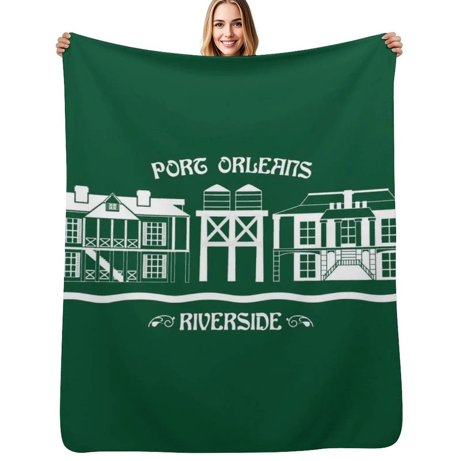 Port Orleans Resort Riverside Throw Blanket Sleeping Bag Picnic Luxury Throw Plush For Decorative Sofa Decorative Beds Blankets