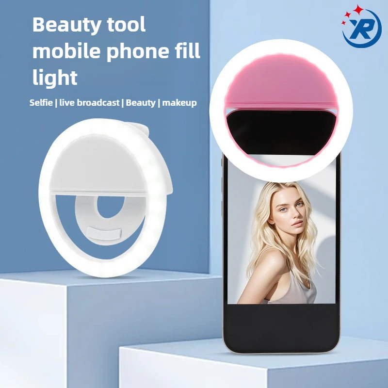 Handy 3D Füllen Licht RK12 Schönheit Selfie Live Flash LED Runde Ring Lichter Tragbare Handy Schönheit Werkzeug Make-Up