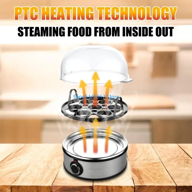 G8TC Electric Steamer Eggs Poacher Breakfast Maker for Home Use Enduring