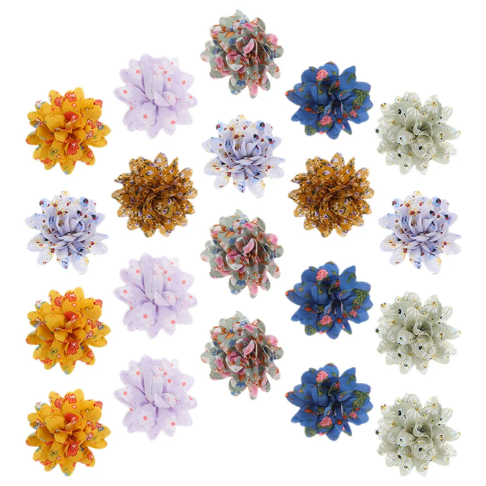 

20pcs Dog Flower Collars Soft Lightweight Pet Collar Charms Bright Colorful Puppy Accessories Decor For Birthday Halloween