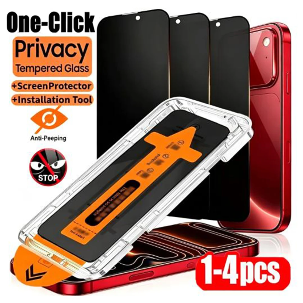 Aliexpress 1/4Pcs For iPhone 18 Pro Max Privacy Tempered Glass iPhone 17 Air 16 15 14 13 12 11 Plus 16e XR XSMax Dust Free Screen Protector - Aliexpress Deal