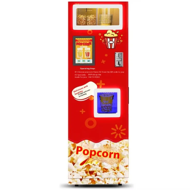 Factory-Sourced Self-Service Popcorn Maker  Automatic Commercial Bakeware Snack Vending Machine