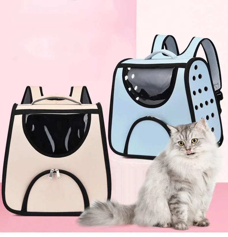 

Cat Backpack Portable Pet Handbag Cute Pet Breathable Carrier Bag Cat Travel Accessories With Locking Safety Zippers