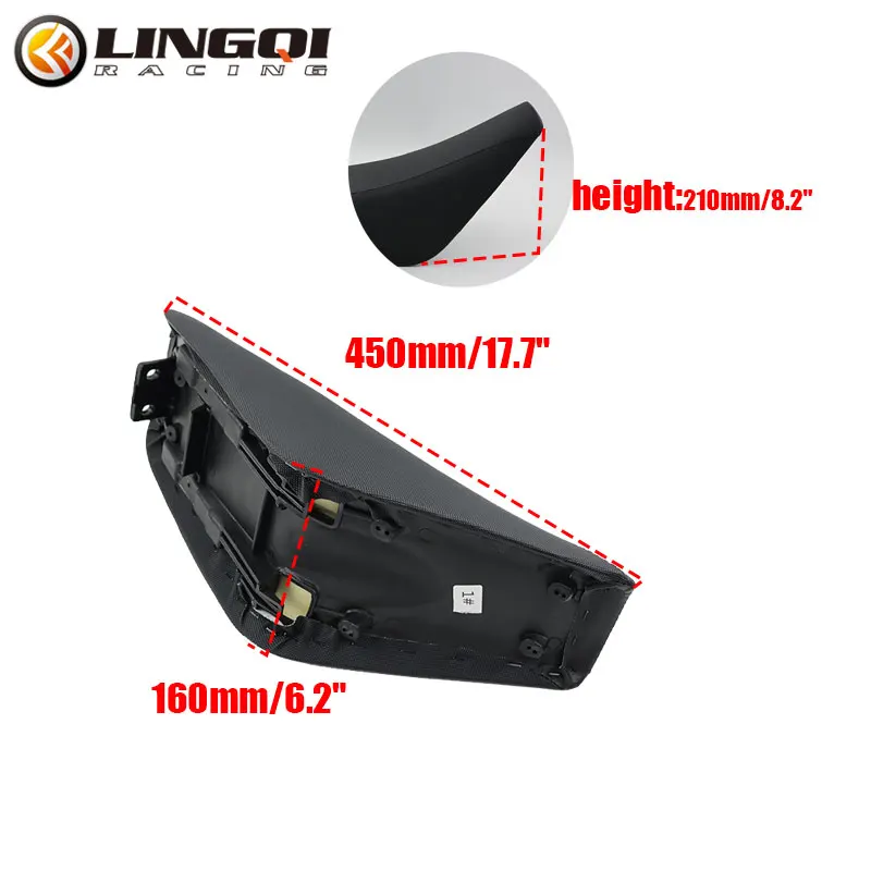 LINGQI accessori moto fuoristrada CRF 50 sella cuscino sedile posteriore con schiuma più spessa per CRF50 49 50 CC Dirt Bike