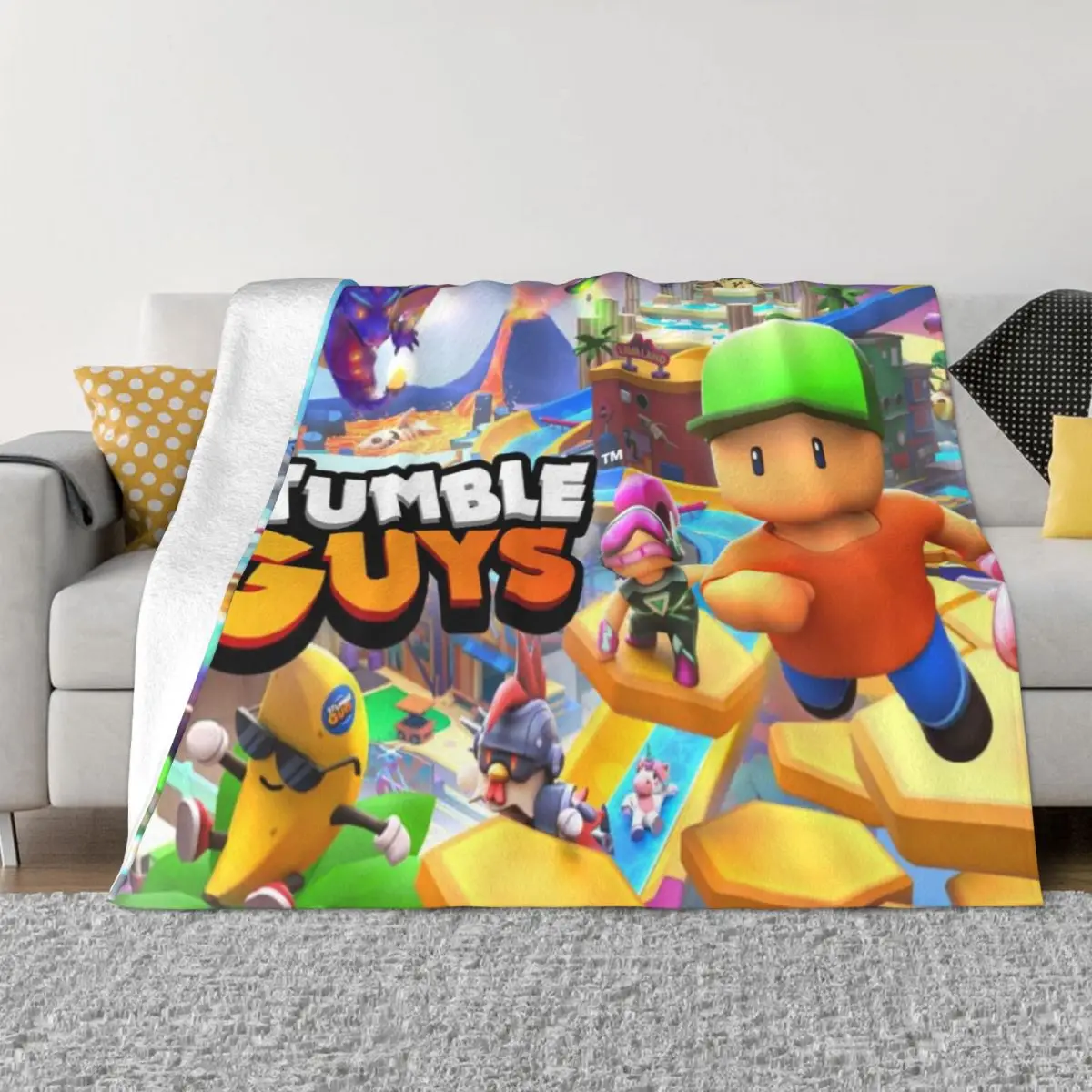 

Одеяло Stumbles Guys Game 002362, одеяло с принтом, одеяла для пар, тонкое ватное одеяло, одеяло