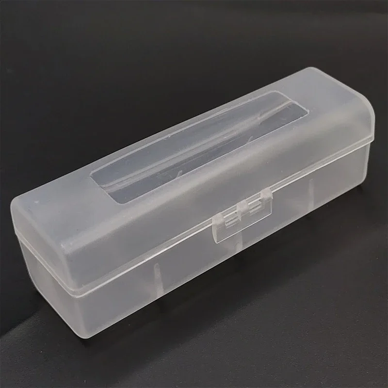 1 шт. коробка для хранения батарей из полипропилена для плоской головки 26650, односекционная или двухсекционная, матовый белый